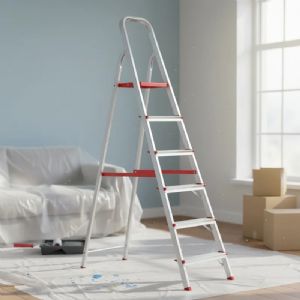 Escada De Alumínio Tesoura Botafogo Lar & Lazer 6 Degraus